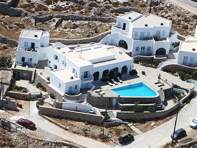 The Solaris hotel in Folegandros island, Cyclades, Greece