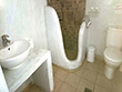 Bathroom of a room the Solaris hotel in Folegandros island, Cyclades, Greece