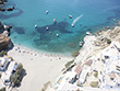 The Agkali beach in Folegandros, Cyclades, Greece