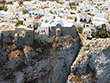 Aerial photo of the Kastro in Folegandros, Cyclades, Greece