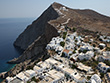 Aerial photo of the Chora in Folegandros, Cyclades, Greece