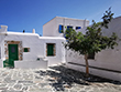 A small square in Chora vilage Folegandros, Cyclades, Greece
